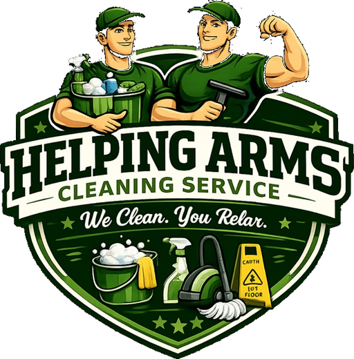 Helping Arms Cleaning Service badge logo